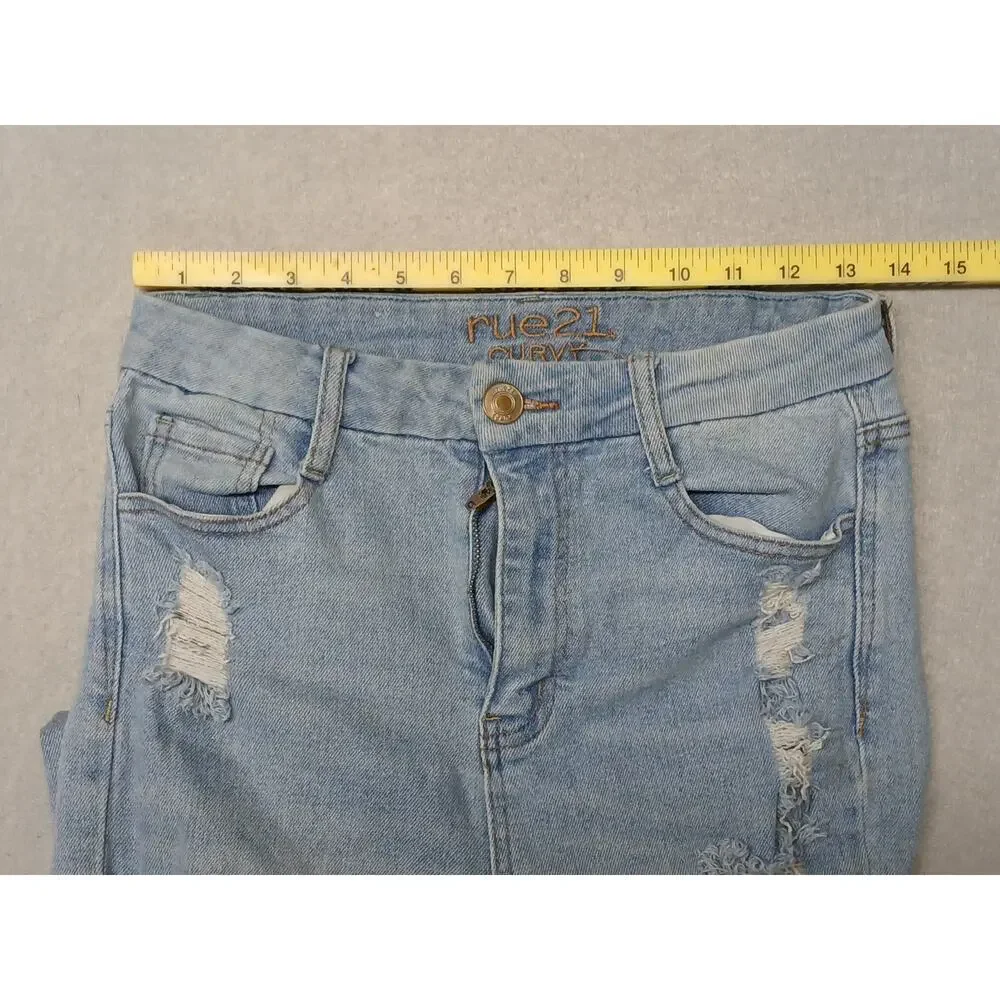 Rue21 (8) Curvy Rugged Super High Rise Ankle Jegging Jeans - Picture 2 of 11